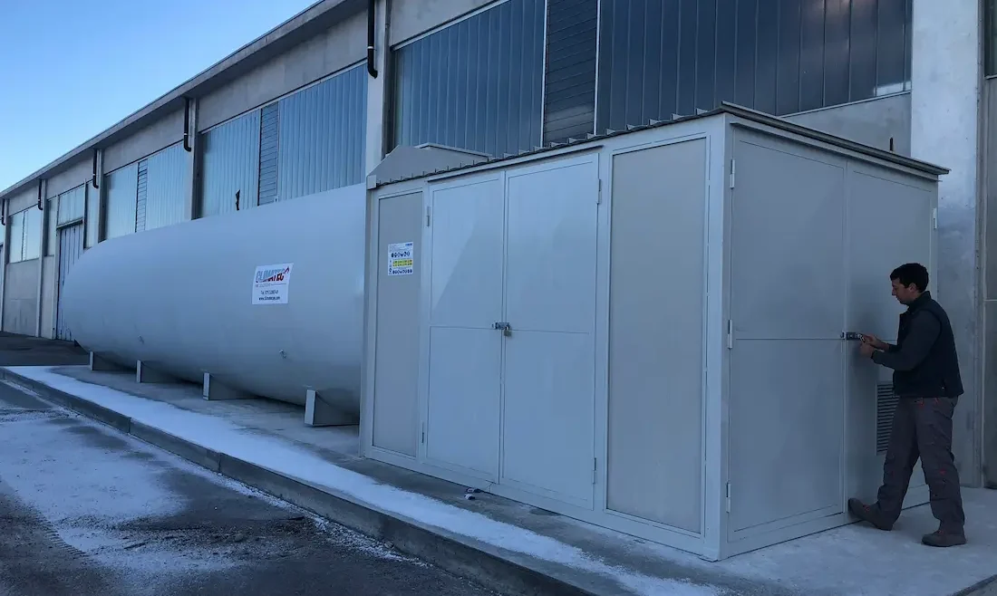 Gruppo antincendio con accumulo idrico